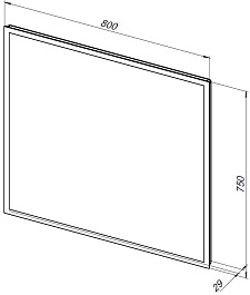 Aquanet Мебель для ванной Рондо 85 подвесная белая глянцевая – фотография-17
