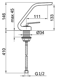 Webert Смеситель для раковины Wolo WO830102564 черный – фотография-4