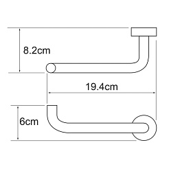 WasserKRAFT Держатель туалетной бумаги "Donau K-9496" – фотография-3