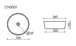 Ceramicanova Мебельная раковина Element 36 CN5001 белая – фотография-9
