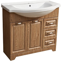 Stella Polare Тумба для умывальника Кармела 90 карпатская ель – фотография-1