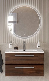 BelBagno Мебель для ванной Eco Cer-N 80 CZR-8095-80 орех шоколад софт ручки серые – фотография-1