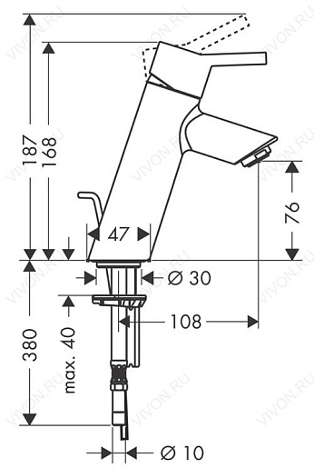 Hansgrohe Смеситель "Talis 32040000" – фотография-2