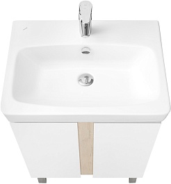 Акватон Мебель для ванной Кантри 60 белая/дуб верона – фотография-11