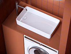 Ceramicanova Мебельная раковина Element 62 CN5048 белая – фотография-2