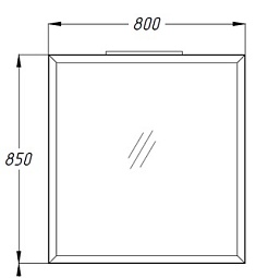 Opadiris Зеркало для ванной Рубинно 80 – фотография-3
