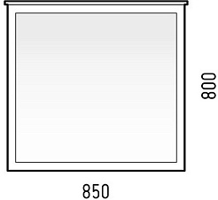 Corozo Зеркало Таормина 85 белое – фотография-5