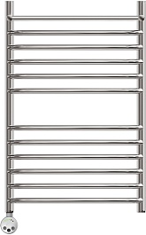 Point Полотенцесушитель электрический П11 400x800 PN05148SPE с полкой хром – фотография-3
