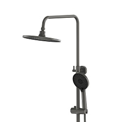 Tokito Душевая система RAIN вороненая сталь TOK-RAI-1017GM – фотография-3