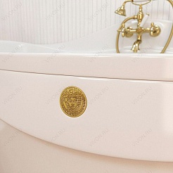 Фэма Ванна из литьевого мрамора Франческа (фурнитура золото) – фотография-5