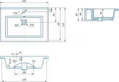 Velvex Тумба с раковиной Posse 65 верде – фотография-6