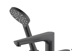 Aquatek Смеситель на борт ванны Бетта AQ1148MB матовый черный – фотография-2