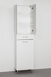 Style Line Шкаф пенал Эко Стандарт 48 с б/к белый – фотография-3