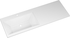 Misty Тумба с раковиной под стиральную машину Ингрид 130 L белая – фотография-7