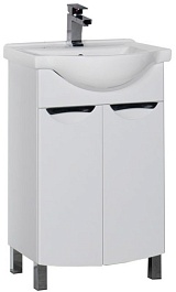 Aquanet Тумба с раковиной "Асти 55" 2 двери (178262) – фотография-1