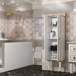  Пенал Порто 45 белый/золото – фотография-3