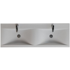 Velvex Тумба с раковиной Pulsus 140 белый глянец – фотография-5