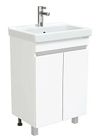 Onika Тумба под раковину Милтон Квадро 55 напольная белая