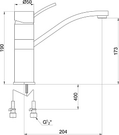 Timo Смеситель Berta 0303FN Chrome – фотография-3