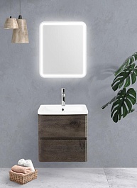 BelBagno Тумба под раковину Albano-Cer 60 подвесная Rovere Nature Grigio – фотография-9