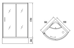 Gemy Душевой уголок Victoria S12051 – фотография-2