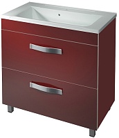 Какса-а Тумба для умывальника Хилтон 80 напольная, бордо