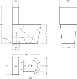 BelBagno Чаша унитаза Flay-r BB2149CPR/SC с сиденьем – фотография-10