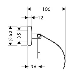 Hansgrohe Держатель туалетной бумаги Logis – фотография-2