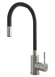 Mixline Смеситель для кухни 35k MLSS-0325 чёрный – фотография-1