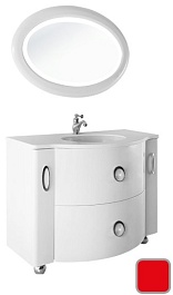 Водолей Мебель для ванной Милана 110 Красная, Ариадна – фотография-1