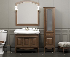 Opadiris Тумба с раковиной Лоренцо 100 орех – фотография-2