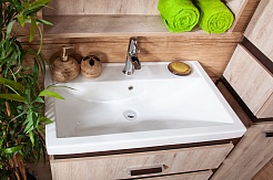 Бриклаер Тумба с раковиной Техас 70 дуб кантри/венге – фотография-2