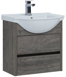 Aquanet Тумба с раковиной Сидней 60 дуб рошелье – фотография-1