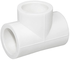 ФД Пласт 2089 Тройник PPR белый 110 (416877) – фотография-1