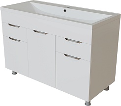 Mixline Тумба под раковину Этьен 100 Нелли белая – фотография-2