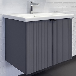 Comforty Тумба с раковиной Лима 70П подвесная антрацит – фотография-1