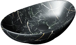 Teymi Раковина накладная Lori 60 T50499 черный мрамор – фотография-1