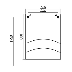 Mixline Мебель для ванной Радуга 52 красная – фотография-3