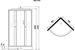 Niagara Душевая кабина Luxe NG-7701M – фотография-5