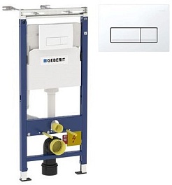 Geberit Система инсталляции Duofix Платтенбау 458.125.11.1 4 в 1 с кнопкой смыва – фотография-1