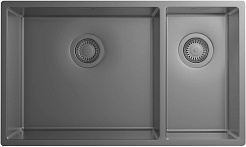 Florentina Мойка кухонная Оптима-HM 460/220 сатин – фотография-1