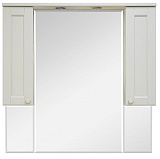 Misty Зеркало-шкаф Латте 105 бежевый эмаль