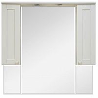 Misty Зеркало-шкаф Латте 105 бежевый эмаль