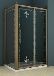 Cezares Душевой уголок RETRO-A-AH-11-30+120/90-SCORREVOLE-CP-Br – фотография-1