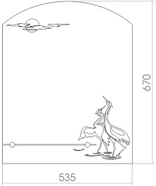 Mixline Зеркало Шарм Танец 53.5 – фотография-2