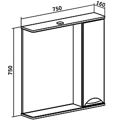 Runo Мебель для ванной Барселона 75 – фотография-6