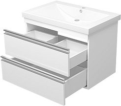 Misty Мебель для ванной Ингрид 75 подвесная белая – фотография-7