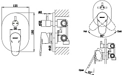 Promo Смеситель для душа Eler FB848238CP-3-RUS – фотография-2