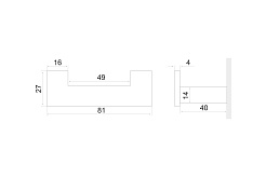 Excellent Крючок двойной RIKO DOEX.1602CR хром – фотография-3