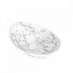 Teymi Раковина накладная в ванную Lori 60 белый мрамор T50498 – фотография-6